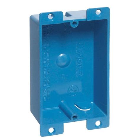 3 way blue pvc flush mounted electrical box|flush mount outlet wall.